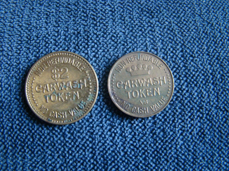 2 Different New Zealand used Token "Auto Valet Car Wash" Auckland Carousel 2