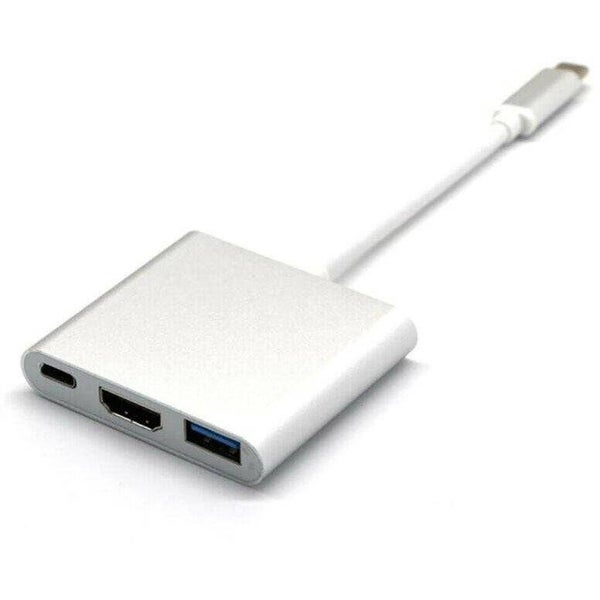 3IN1 USB 3.1 Type-C USB-C to Female HUB 4K HD HDMI Data Charging Cable Adapter Carousel 2