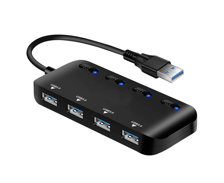 Docking Station 4 Ports USB3.0 ABS High Speed Cable Hub for Phone Carousel 1