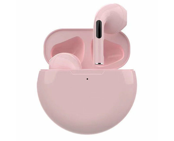 Smartphone Compatible Wireless Earbuds with Charging Case Pink Carousel 1