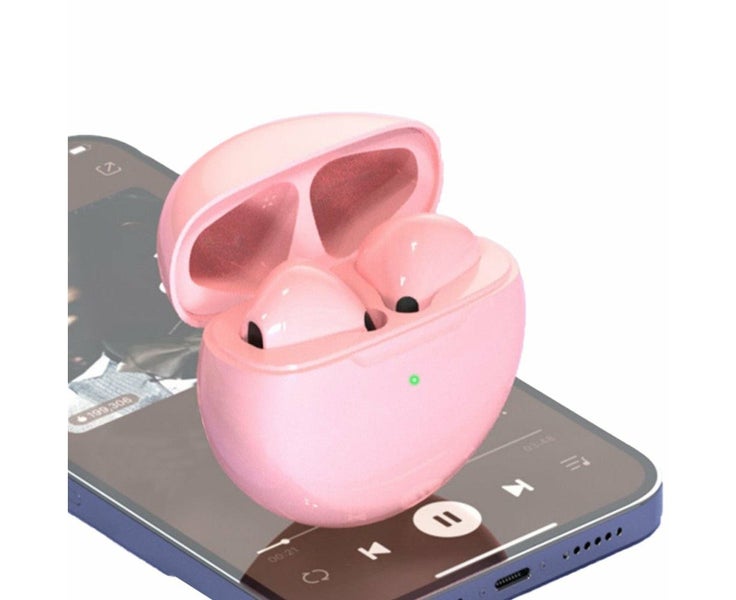Smartphone Compatible Wireless Earbuds with Charging Case Pink Carousel 5
