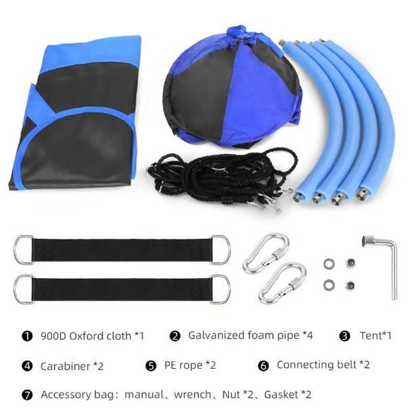 Hanging Tent Swing, Kids’ Outdoor Swing Tent, nest swing with removable cover Carousel 2