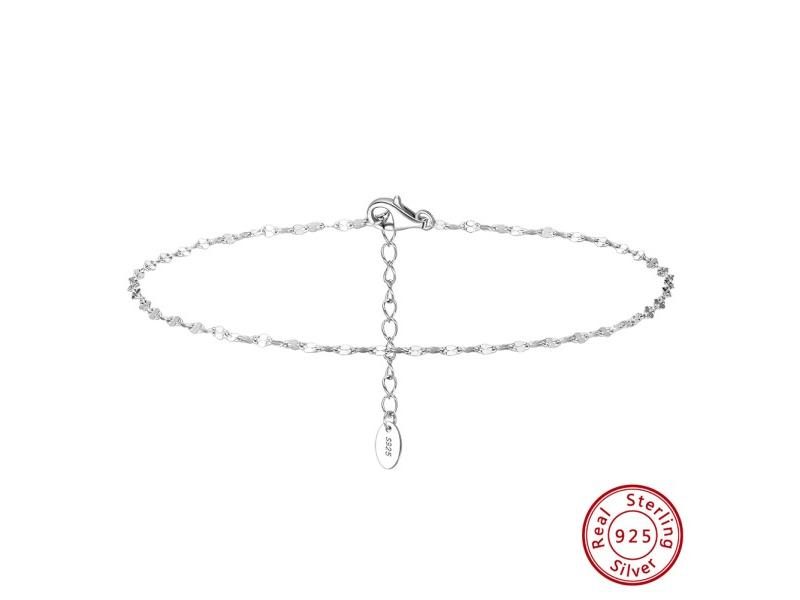 925 Sterling Silver Fish Lips Chain Anklet For Women Summer Sexy Jewelry SA33 Carousel 1