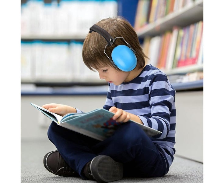 Kids Ear Protection Noise Reduction Earmuffs - Blue Carousel 1