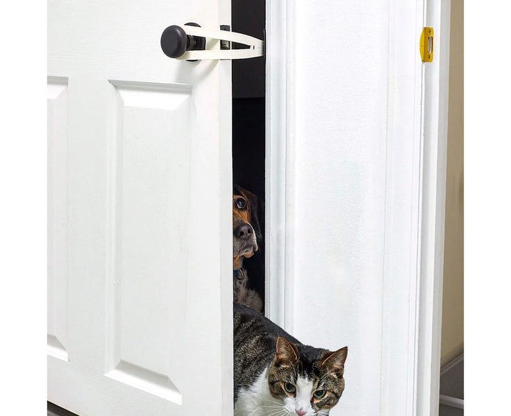 2pcs Child Proof Door Lock Cat Door Holder Latch Fast Flex Latch Strap Door Clip Carousel 7