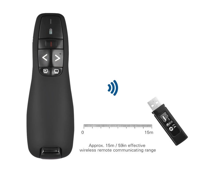 2.4GHz Wireless USB Powerpoint Presentation PPT Flip Pen Pointer Carousel 5