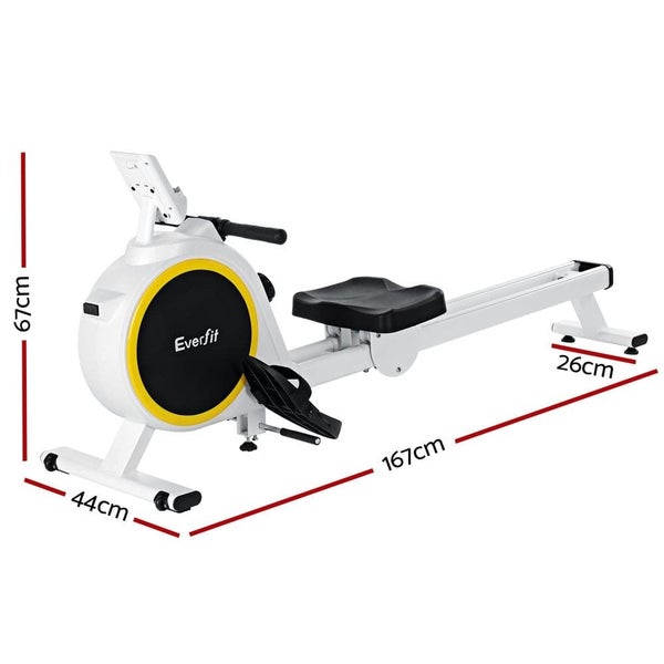 Rowing Machine 16 Levels Magnetic Rower Home Gym Cardio Workout Carousel 2