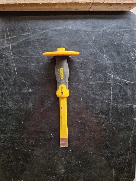Demo tools. Crowbar, Club Hammer, Masonry Chisel, Kneepads Carousel 2