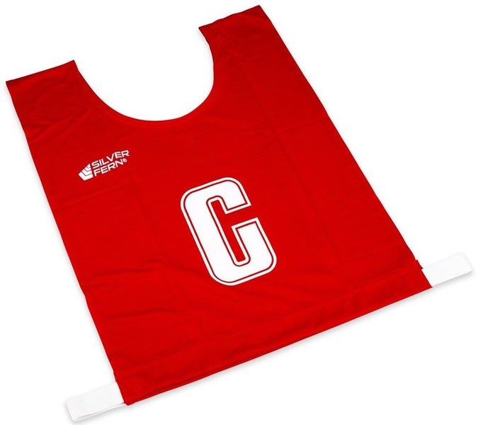 Silver Fern Sports: Netball Bibs - 6-a-Side (Small - Red) Carousel 1