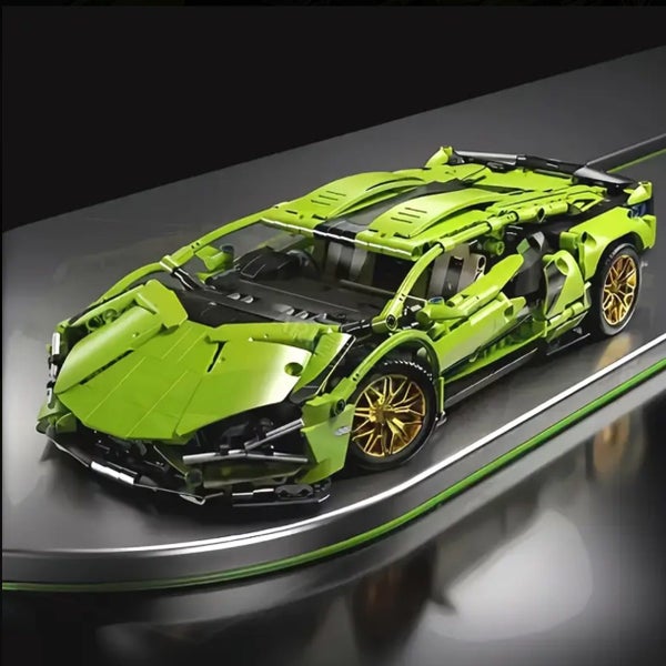 1300pcs+ Lamborghini Technical Building Set Carousel 1