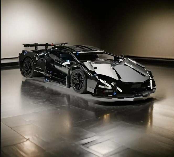 1300pcs+ Lamborghini Technical Building Set Carousel 1