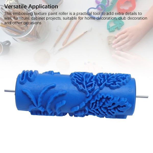 embossing texture paint roller 5 Inch Paint Roller Embossing Texture Rubber Carousel 2