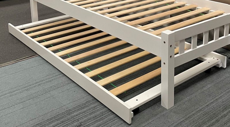 ZARA Single trundler White Colour without mattress Carousel 2