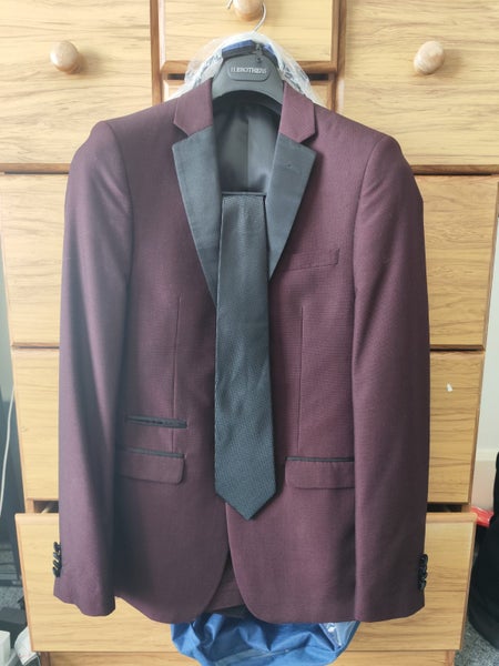 Burgundy/Maroon Suit Carousel 1