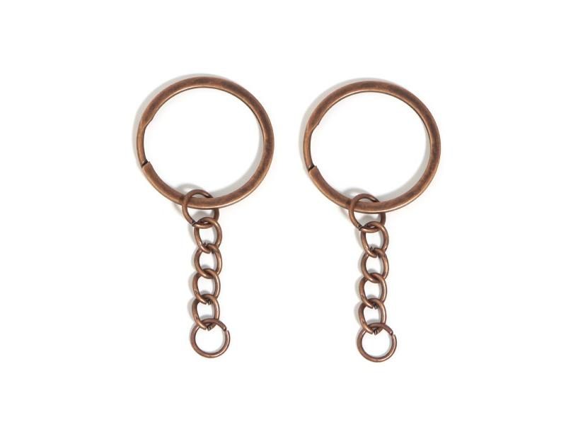 5/20Sets/Lot Key Ring Key Chain Round Split Keyfob Keyrings With Jump Ring For Carousel 1