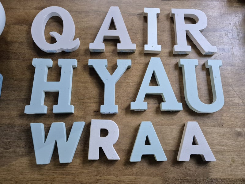 Home decor wooden letters Carousel 1