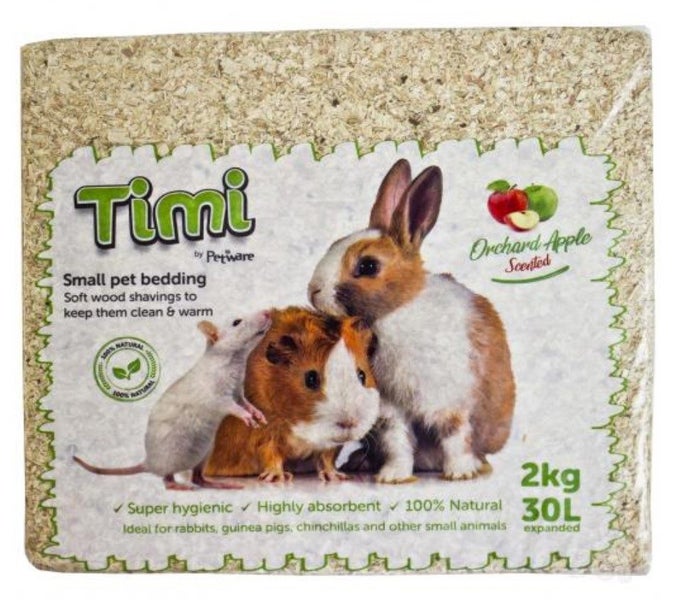TIMI SCENTED SMALL ANIMAL PINE PET BEDDING ORCHARD APPLE 2KG Carousel 1