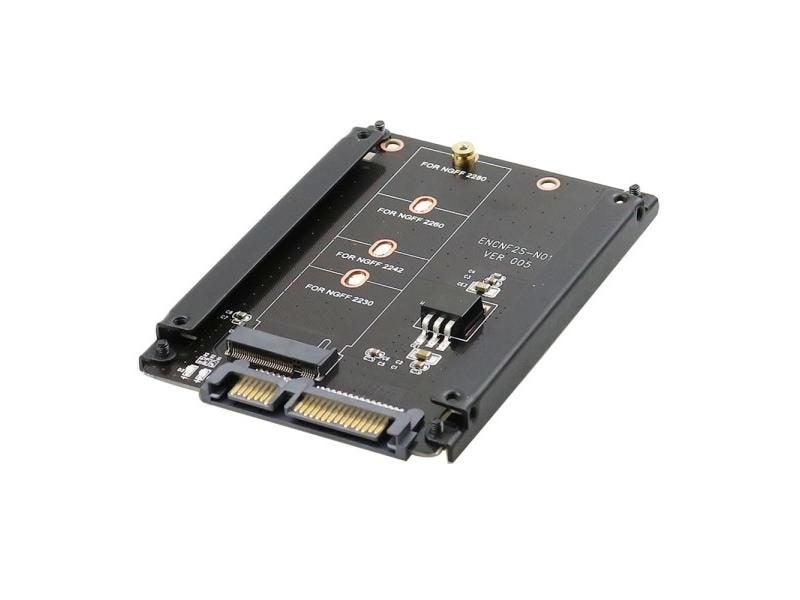 Metal Case B M Key M.2 NGFF SSD To 2.5 SATA Adapter With Enclosure Socket Carousel 1