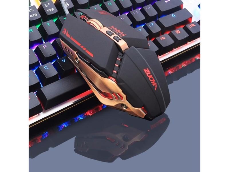 ZUOYA Professional Gamer Gaming Mouse 8D 3200DPI Adjustable Wired Optical LED Carousel 1