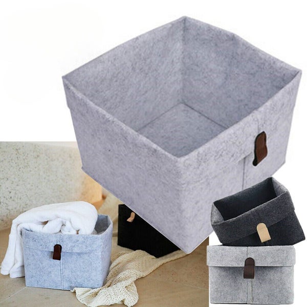 Organizer Laundry Bag Shelf Box Closet Toy Hamper Perfect Felt Storage Basket Carousel 1