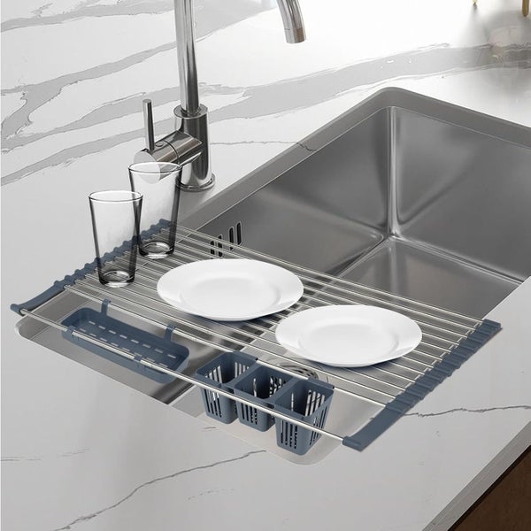 Expandable Roll Up Dish Drying Rack Over The Sink Drying Rack Sink Kitchen Cov Carousel 1