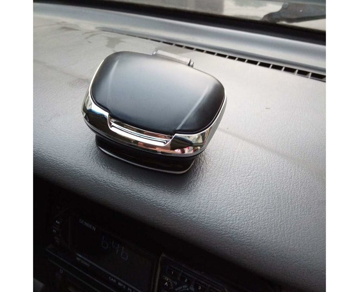 Mini Car Ashtray - Removable Waterproof Flame-Retardant Black Carousel 7