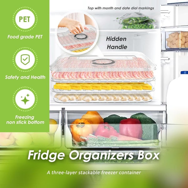 meat containers Meat Fridge Storage Containers 3 Layer Bacon Storage Cont Carousel 2