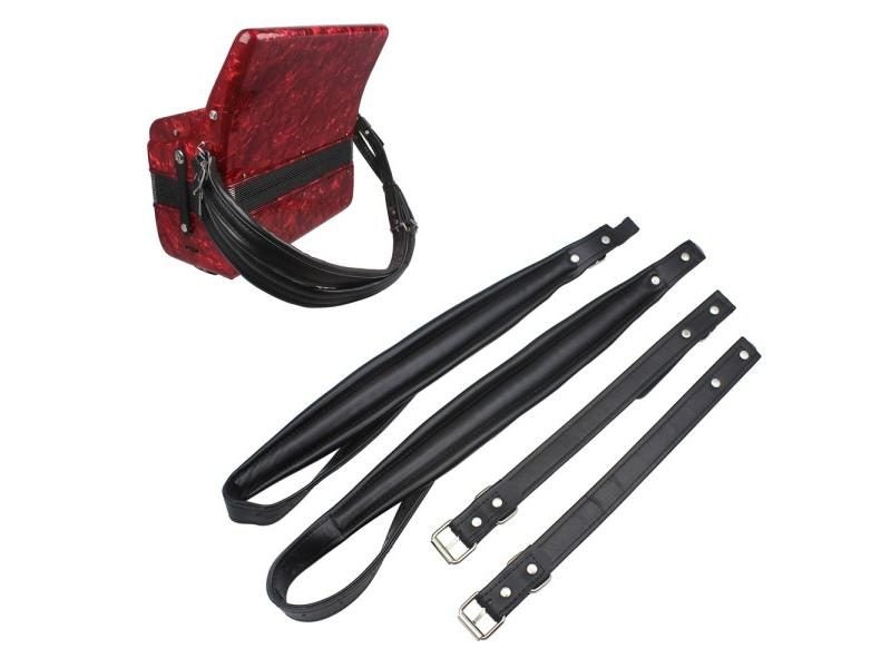 Adjustable One Pair Soft Synthetic Leather Accordion Shoulder Straps Belt For Carousel 1