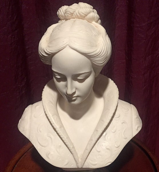 Italian ARNALDO GIANNELLI «BUST of a WOMAN»/ «BUST of a LADY» in a MEDICI COLLAR Carousel 1