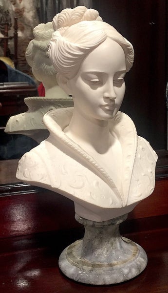 Italian ARNALDO GIANNELLI «BUST of a WOMAN»/ «BUST of a LADY» in a MEDICI COLLAR62863844836611113