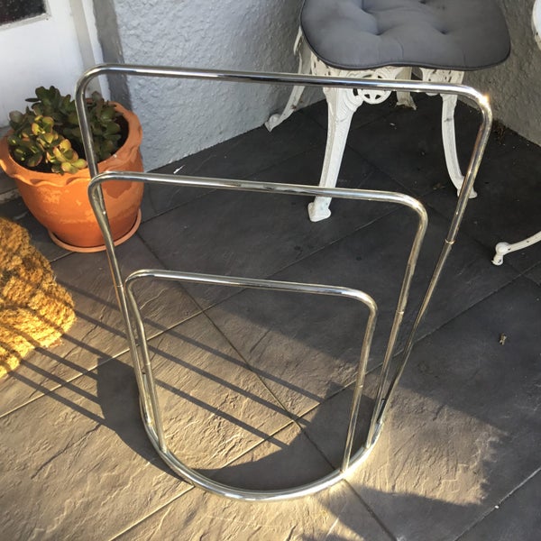 Towel rack, Chrome, art deco style, Carousel 1