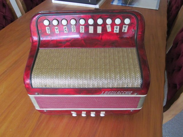 Busilacchio Miniature Keyboard Accordion for kids, Portable and Durable, red. Carousel 1