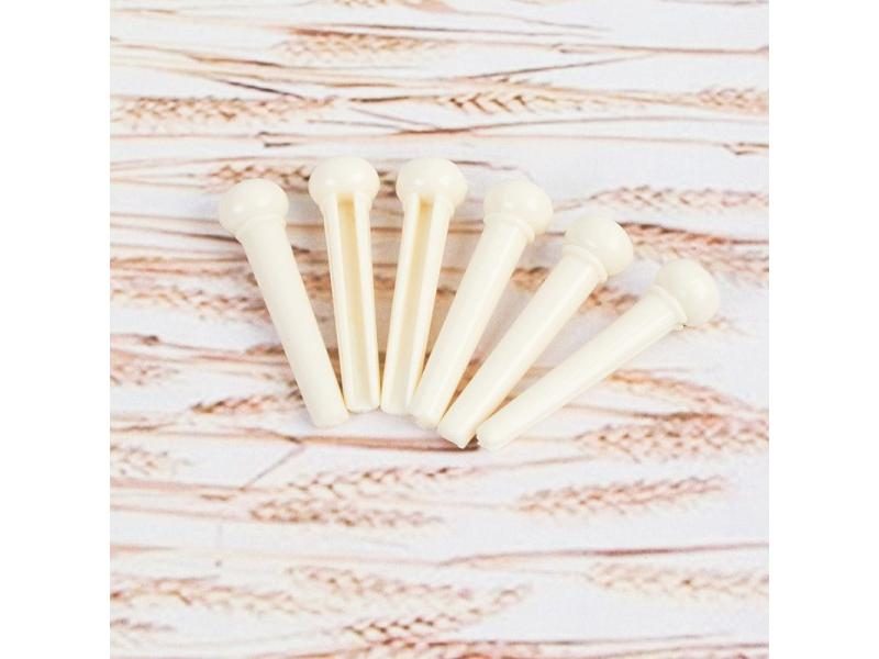 Portable 6-String Guitar Bridge Pins Saddle Nut Acoustic Cattle Tailpiece Carousel 1
