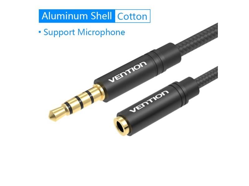 Vention Jack 3.5 Aux Extension Cable For Car Laptop Mini PC TV Xiaomi Huawei Carousel 1