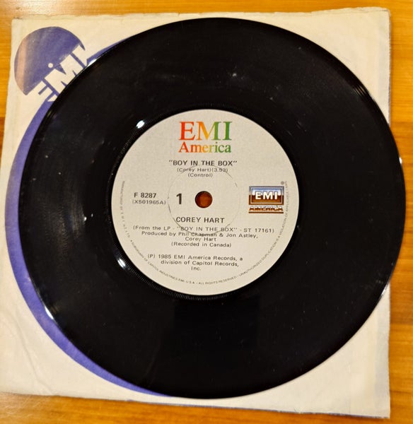 COREY HART "Boy In The Box/Silent talking" Carousel 1