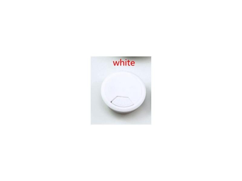 2pcs Hot ABS Desk Wire Hole Cover Base 50mm Office Desk Grommet Table Cable Carousel 1