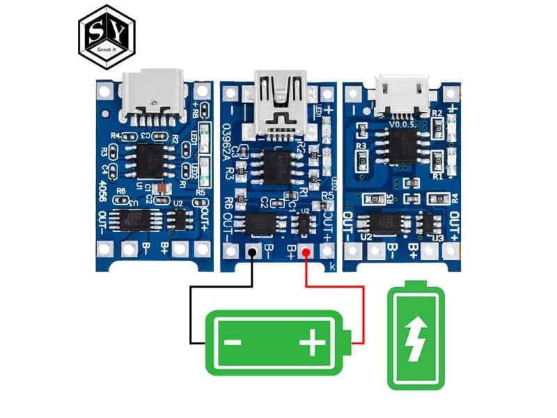 5PCS 5V 1A Micro/Type-c/Mini 18650 TP4056 Lithium Battery Charger Module Carousel 2