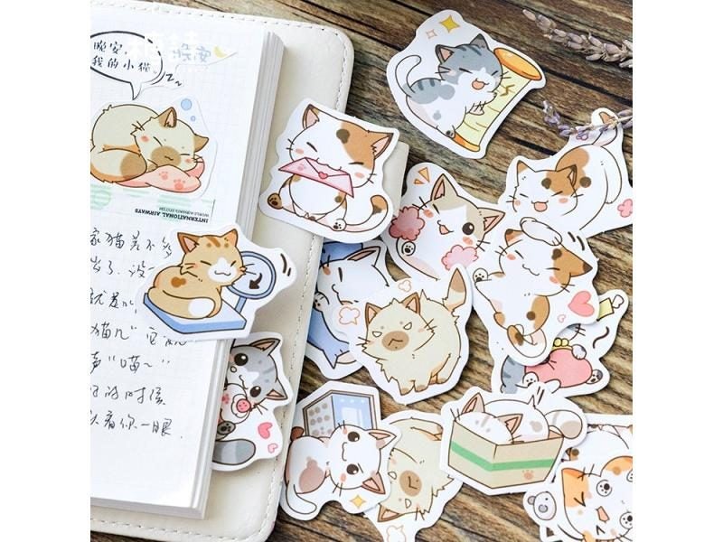 My Cat DIY Decoration Diary Japanese Stationery Stickers Children Gift Adhesive Carousel 1