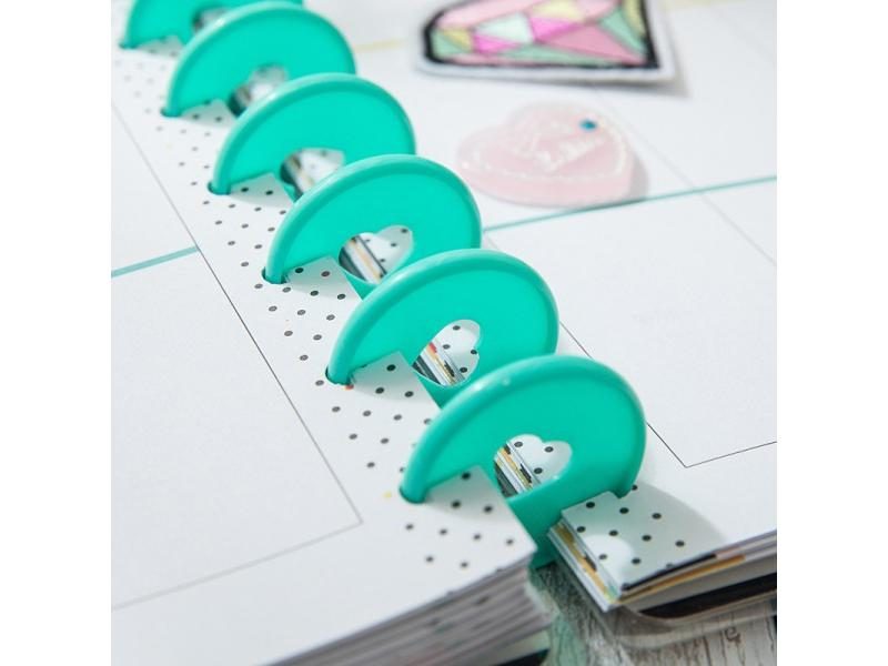 30PCS 35mm Mushroom Hole Loose Leaf Ring For DIY Binder Notebook Carousel 1