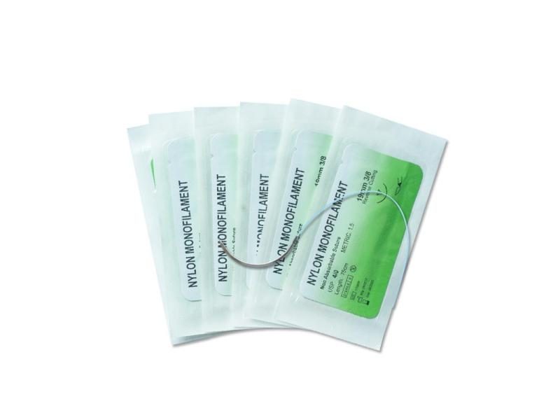 Surgical Synthetic Skin Suture Thread With Needle 12pcs 75cm 4 0 Carousel 2