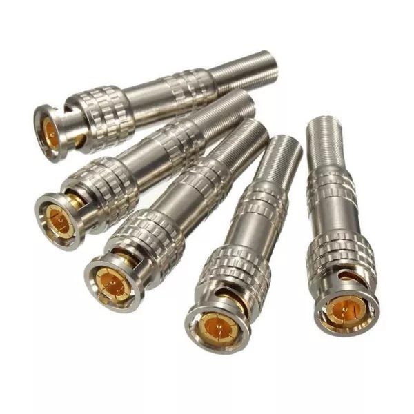PEGATAH Male Solderless Camera Cables BNC Connector For Cctv Camera System Carousel 1