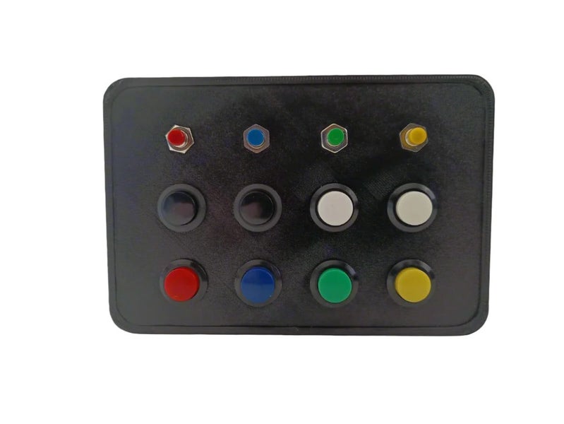 RacecraftsNZ Sim Racing Button Box, 8x Momentary Buttons, 4x Mini Momentary B... Carousel 2