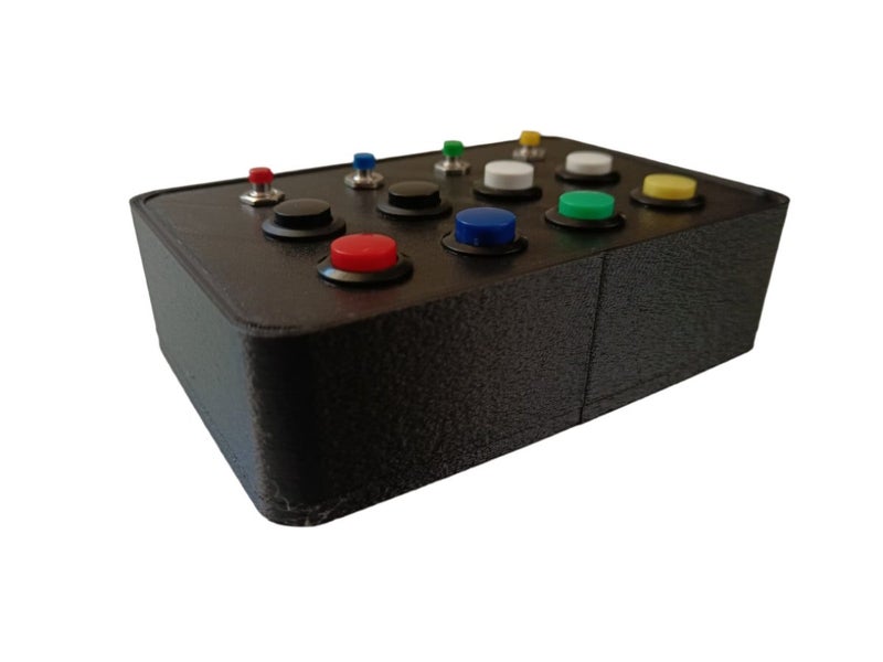RacecraftsNZ Sim Racing Button Box, 8x Momentary Buttons, 4x Mini Momentary B... Carousel 5