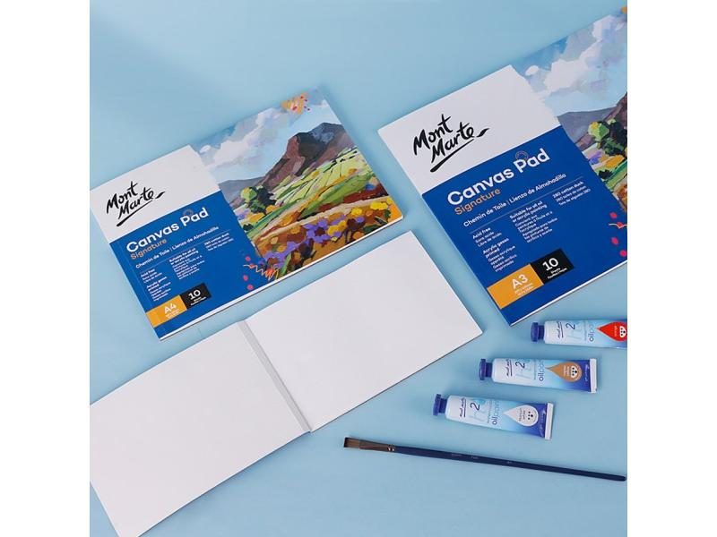 10 Sheet/pack Oil Acrylic Painting Canvas Pad Paper Book 280g Painting Canvas Carousel 2