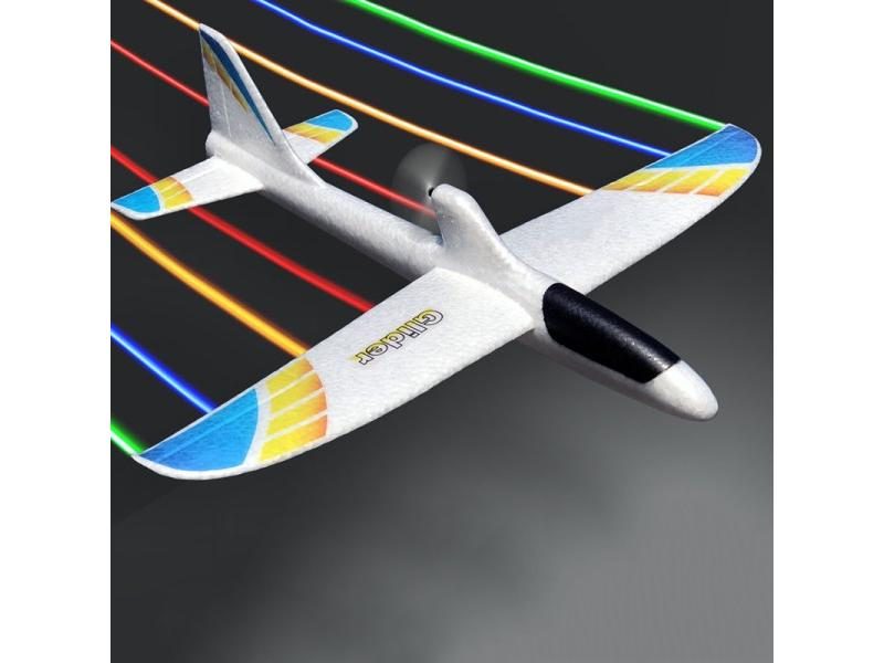 Luminous USB Charging Electric Hand Throwing Glider DIY Model Toy For Kids Gift Carousel 2