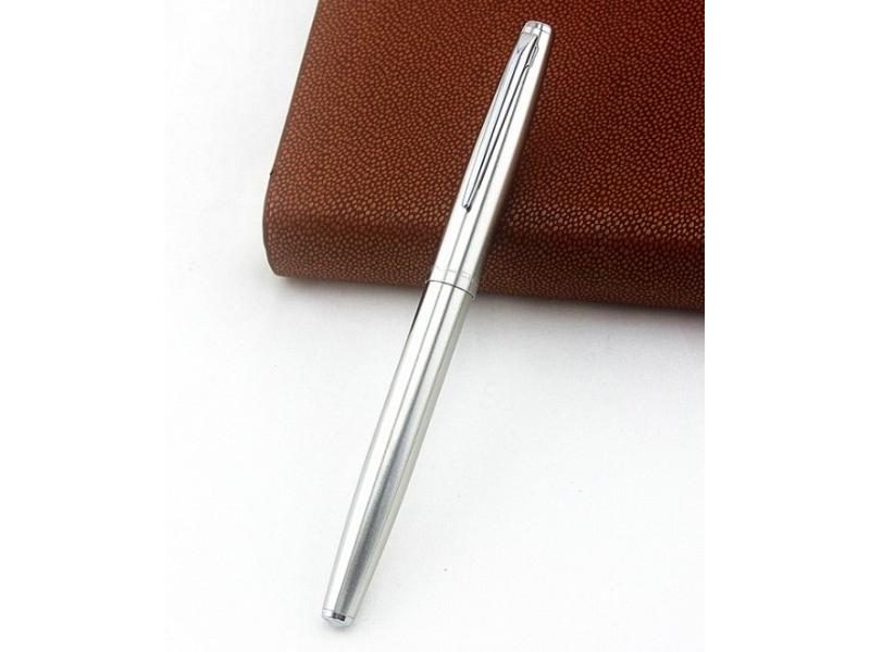 Jinhao 911 Pure Silver Steel Fountain Pen 0.38mm Nib For Christmas Gift Carousel 1