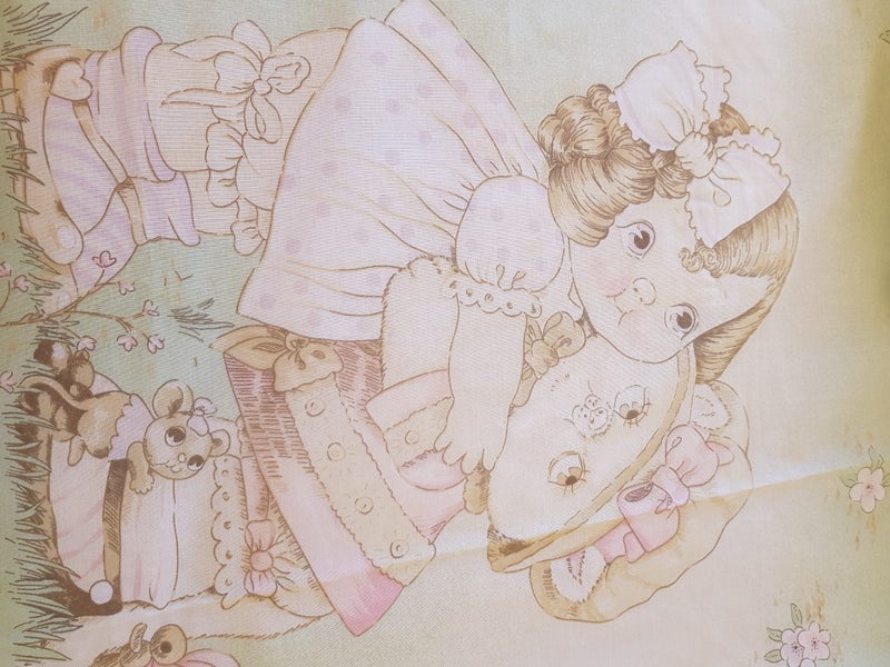 Vintage Retro kids fabric cotton( Carousel 2