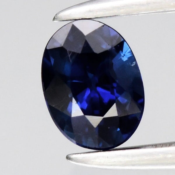 0.26ct 4x3mm VS Oval Blue Sapphire Gemstone Nigeria, Heated Carousel 1