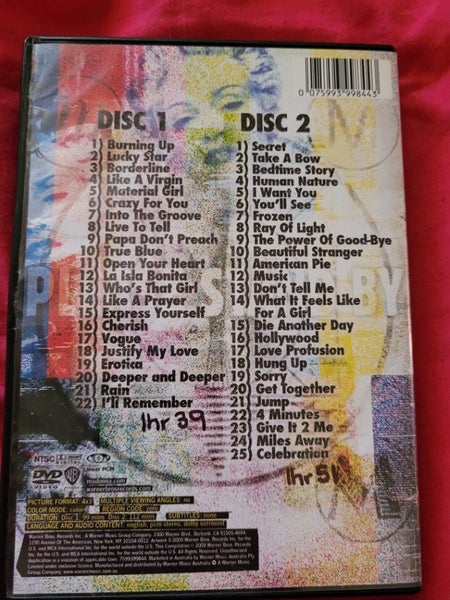 Madonna.. Celebration DVD 2discs. Carousel 2