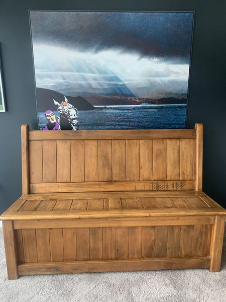 Church Pew with under seat storage Carousel 1